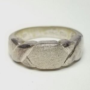 Vintage Sterling Silver Band Ring, Size 6 1/2, Signed FAS Stacking Unisex Estate